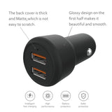 Reiko 8 Pin Portable Car Charger with Built in 3 Ft Cable in Black | MaxStrata