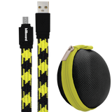Reiko 6' Micro USB Sync & Charge Cable Yellow | MaxStrata
