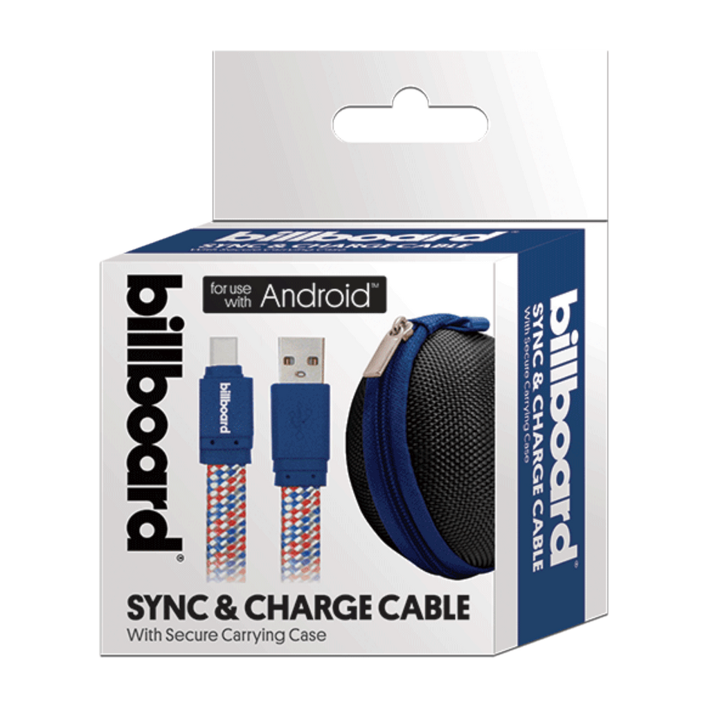 Reiko 6' USB-C to USB-A Sync & Charge Cable Blue | MaxStrata