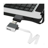 Reiko Micro USB Piggyback Flat Liberator USB Cable 3.2Ft in Black | MaxStrata