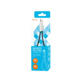 Reiko Flat Magnetic Gold Plated Micro USB Data Cable 0.7 Foot in Black | MaxStrata