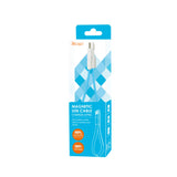 Reiko Flat Magnetic Gold Plated Micro USB Data Cable 0.7 Foot in Blue | MaxStrata