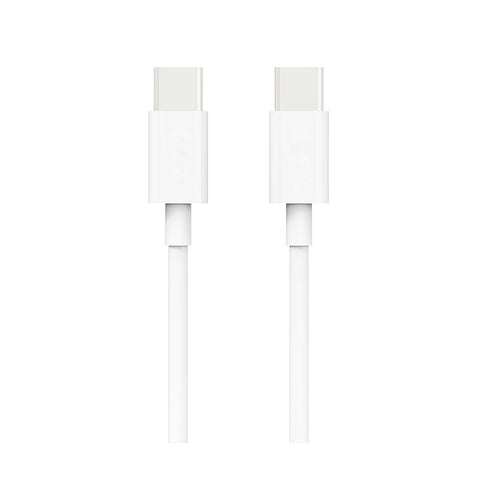 Reiko USB C to Type C Charge & Sync Data Cable 3.3 Ft in White | MaxStrata