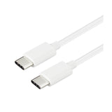 Reiko USB C to Type C Charge & Sync Data Cable 3.3 Ft in White | MaxStrata