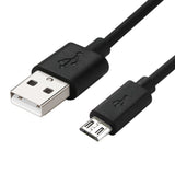 Reiko 30Pcs Tangle Free Android Phones Micro USB 2.0 Data Cable 3.3 Feet in Black | MaxStrata