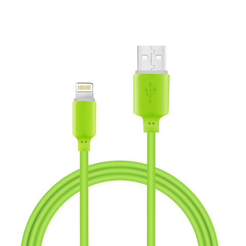 Reiko 30 Pcs Tangle Free Apple iPad Air USB Data Cable 3.3 Feet in Green | MaxStrata