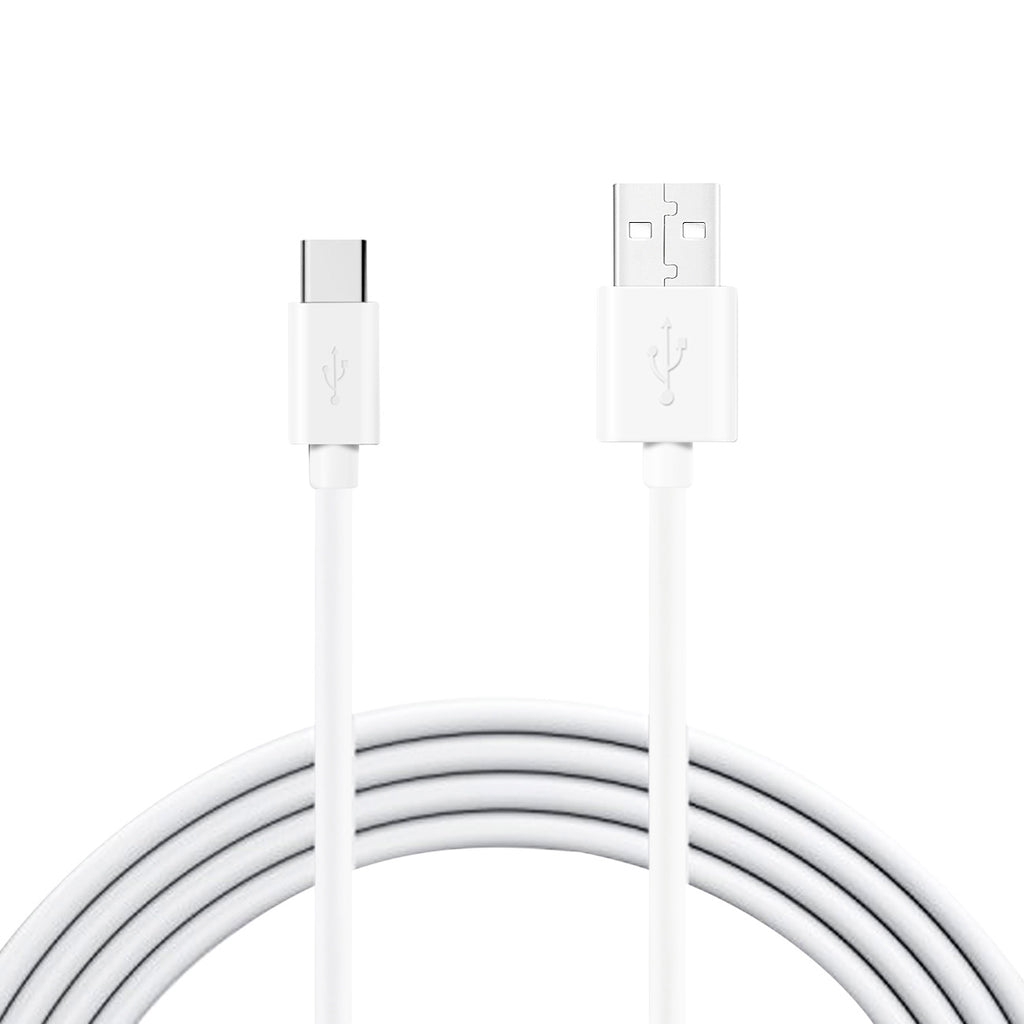 Reiko 3.3Ft PVC Material Type C USB 2.0 Data Cable in White & Simple Packaging | MaxStrata