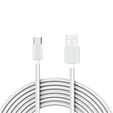 Reiko 3.3Ft Metal Connector & Nylon Braided Type C USB 2.0 Data Cable in White | MaxStrata