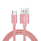Reiko USB-C Fast Charge/Sync Cable 6.5 Ft in Rose Gold (12Pcs) | MaxStrata