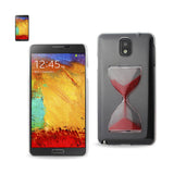 Reiko Samsung Galaxy Note 3 3D Sand Clock Clear Case in Red | MaxStrata