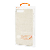 Reiko iPhone 8 Plus Herringbone Fabric in Beige | MaxStrata