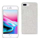 Reiko iPhone 8 Plus Herringbone Fabric in Light Gray | MaxStrata