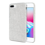 Reiko iPhone 8 Plus Herringbone Fabric in Light Gray | MaxStrata