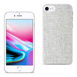 Reiko iPhone 7/8/SE2 Herringbone Fabric in Light Gray | MaxStrata