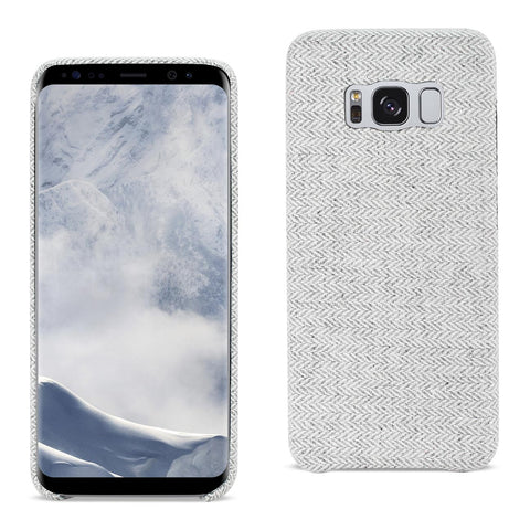 Reiko Samsung Galaxy S8 Edge /S8+/ S8 Plus Herringbone Fabric in Light Gray | MaxStrata