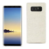 Reiko Samsung Galaxy Note 8 Herringbone Fabric in Beige | MaxStrata