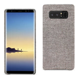 Reiko Samsung Galaxy Note 8 Herringbone Fabric in Dark Gray | MaxStrata