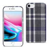 Reiko iPhone 7/8/SE2 Checked Fabric Case in Black | MaxStrata