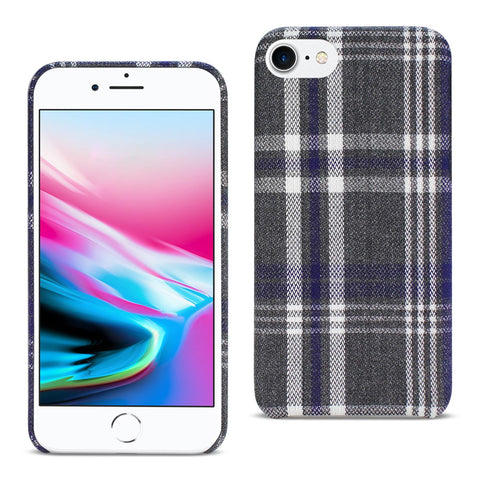 Reiko iPhone 7/8/SE2 Checked Fabric Case in Black | MaxStrata