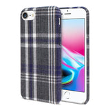 Reiko iPhone 7/8/SE2 Checked Fabric Case in Black | MaxStrata