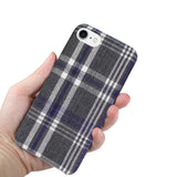 Reiko iPhone 7/8/SE2 Checked Fabric Case in Black | MaxStrata