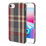 Reiko iPhone 7/8/SE2 Checked Fabric Case in Red | MaxStrata