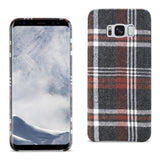 Reiko Samsung Galaxy S8 Edge /S8+/ S8 Plus Checked Fabric Case in Brown | MaxStrata