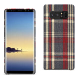 Reiko Samsung Galaxy Note 8 Checked Fabric Case in Red | MaxStrata