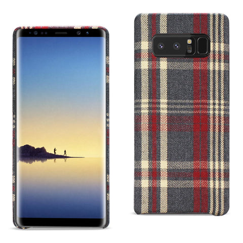 Reiko Samsung Galaxy Note 8 Checked Fabric Case in Red | MaxStrata