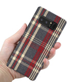 Reiko Samsung Galaxy Note 8 Checked Fabric Case in Red | MaxStrata
