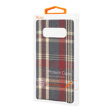 Reiko Samsung Galaxy Note 8 Checked Fabric Case in Red | MaxStrata