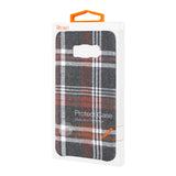 Reiko Samsung Galaxy S8 Checked Fabric Case in Brown | MaxStrata