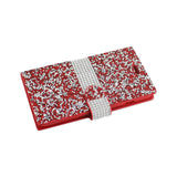 Reiko iPhone 6 Plus Diamond Rhinestone Wallet Case in Red | MaxStrata