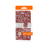 Reiko iPhone 6 Diamond Rhinestone Wallet Case in Red | MaxStrata