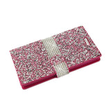 Reiko LG V10 Diamond Rhinestone Wallet Case in Pink | MaxStrata