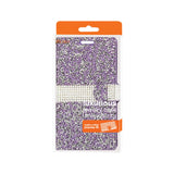 Reiko Samsung Galaxy S7 Edge Diamond Rhinestone Wallet Case in Purple | MaxStrata