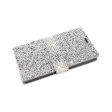 Reiko Samsung Galaxy S7 Edge Diamond Rhinestone Wallet Case in Silver | MaxStrata