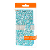 Reiko Samsung Galaxy S8 Edge /S8+/ S8 Plus Diamond Rhinestone Wallet Case in Blue | MaxStrata