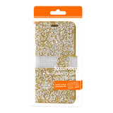 Reiko Samsung Galaxy S8 Edge /S8+ /S8+/ S8 Plus Diamond Rhinestone Wallet Case in Gold | MaxStrata