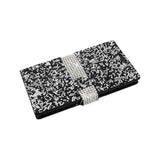 Reiko Samsung Galaxy S7 Diamond Rhinestone Wallet Case in Black | MaxStrata