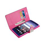 Reiko ZTE Grand X Max 2 Diamond Rhinestone Wallet Case in Pink | MaxStrata