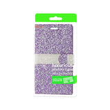 Reiko ZTE Grand X Max 2 Diamond Rhinestone Wallet Case in Purple | MaxStrata