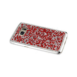 Reiko Samsung Galaxy S7 Edge Jewelry Bling Rhinestone Case in Red | MaxStrata