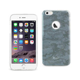 Reiko iPhone 6 Plus/ 6S Plus Shine Glitter Shimmer Camouflage Hybrid Case in Blue | MaxStrata