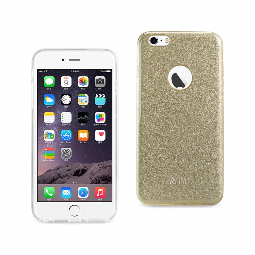 Reiko iPhone 6 Plus/ 6S Plus Shine Glitter Shimmer Hybrid Case in Gold | MaxStrata