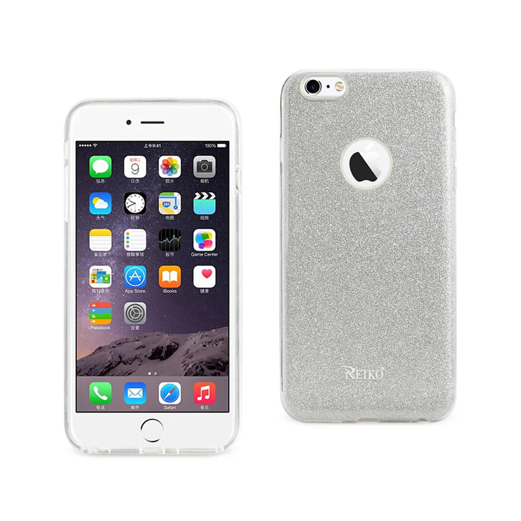 Reiko iPhone 6 Plus/ 6S Plus Shine Glitter Shimmer Hybrid Case in Silver | MaxStrata