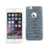 Reiko iPhone 6 Plus/ 6S Plus Shine Glitter Shimmer Tiger Stripe Hybrid Case in Blue | MaxStrata