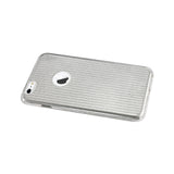Reiko iPhone 6 Plus/ 6S Plus Shine Glitter Shimmer Stripe Hybrid Case in Linear Silver | MaxStrata