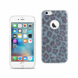 Reiko iPhone 6/ 6S Shine Glitter Shimmer Leopard Hybrid Case in Blue | MaxStrata