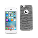 Reiko iPhone 6/ 6S Shine Glitter Shimmer Tiger Stripe Hybrid Case in Gray | MaxStrata